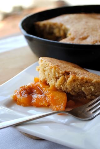 Caramelized Peach Cobbler