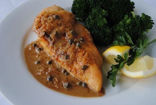 Pan Fried Chicken Lemon Caper Sauce